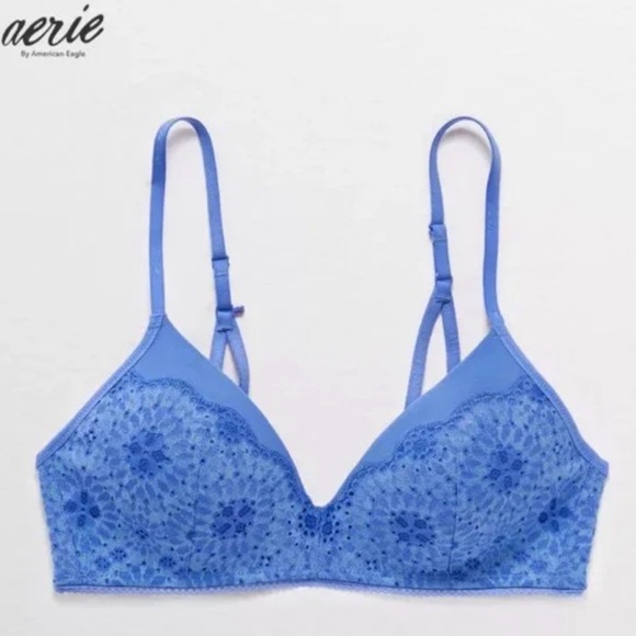 2 PACK for 15$- Aerie Real Happy Wireless Lightly Lined Bras - 34DD - Picture 3 of 15